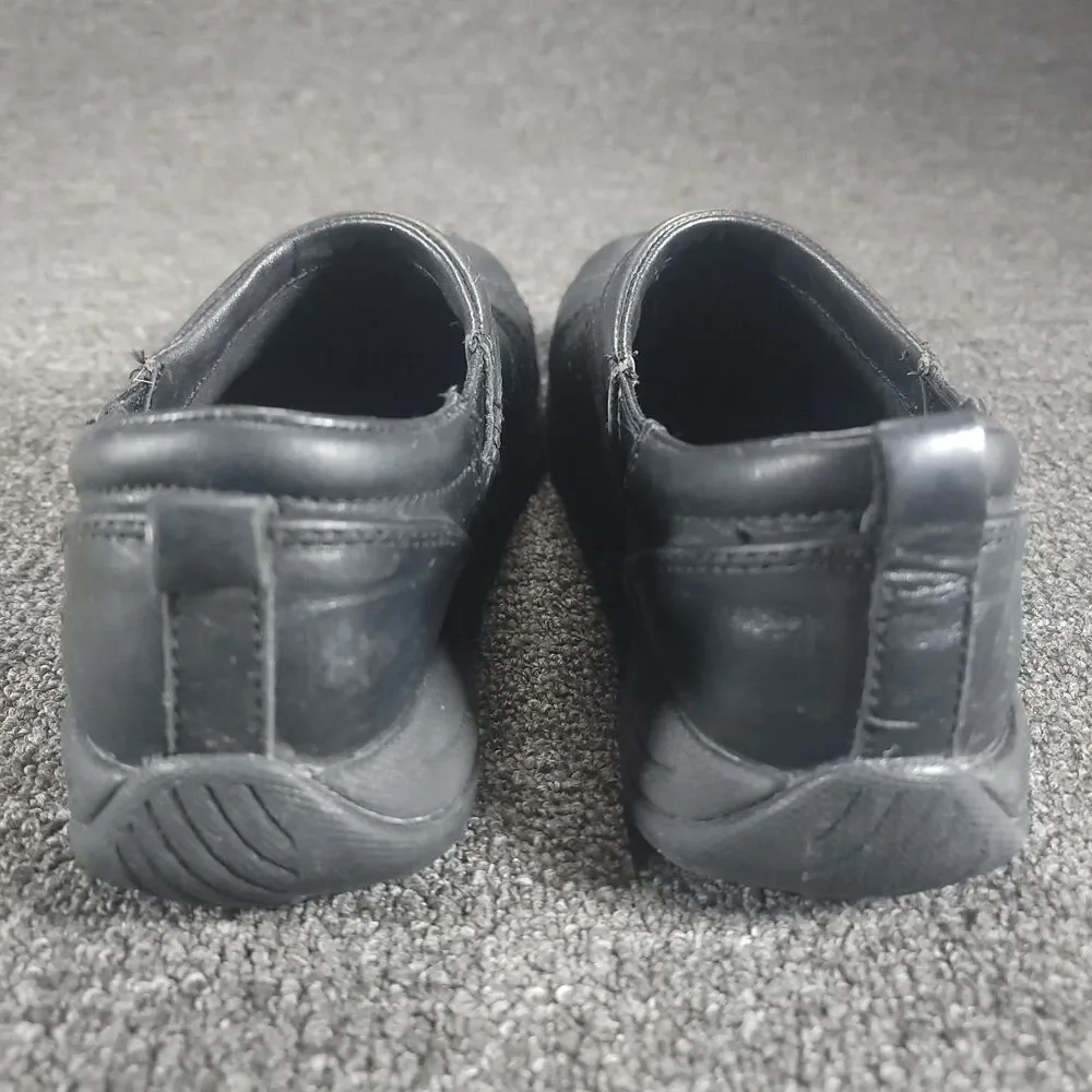 LL Bean Slip On Shoes Womens Size 8 Black Leather Mocs